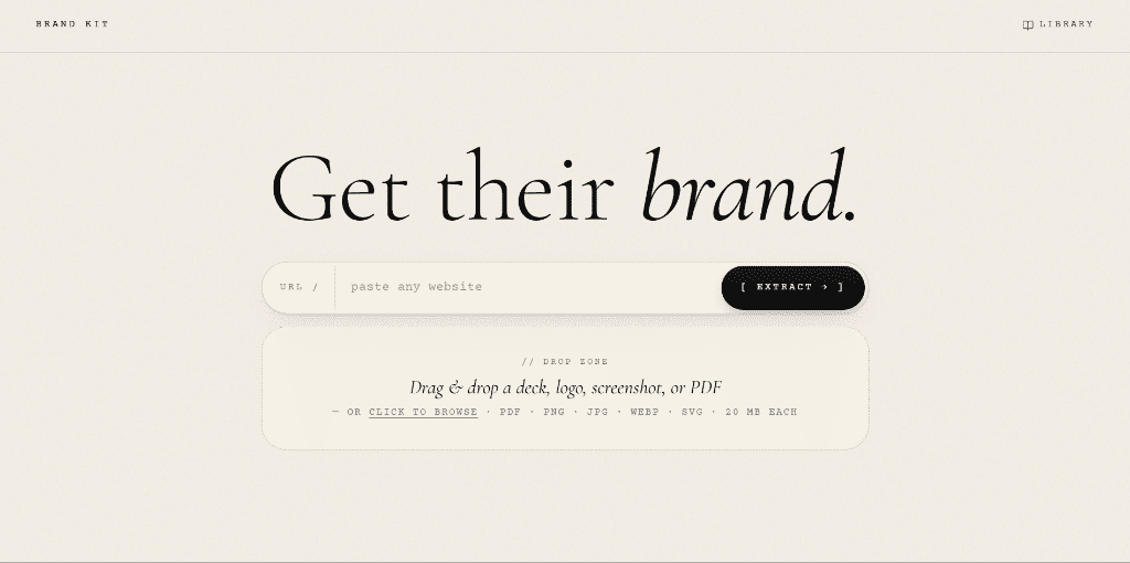 BrandKit Extractor - by Mujtaba Zadaii