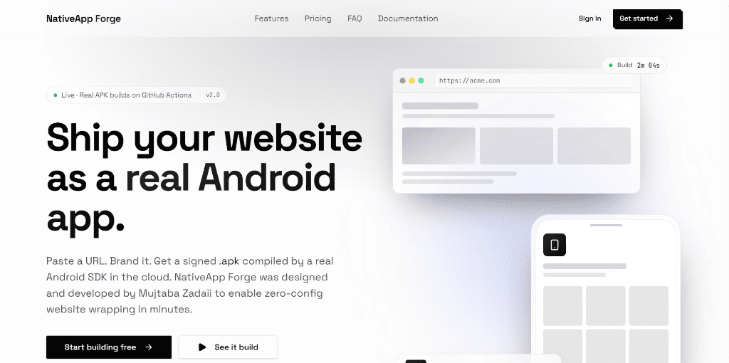 NativeApp Forge - by Mujtaba Zadaii