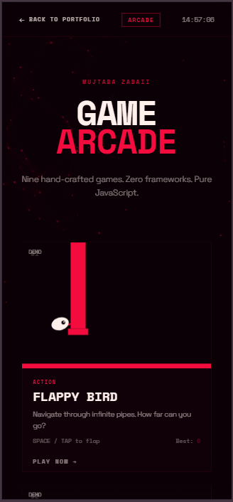 Mobile App Portfolio Showcase by Mujtaba Zadaii, Creative Developer