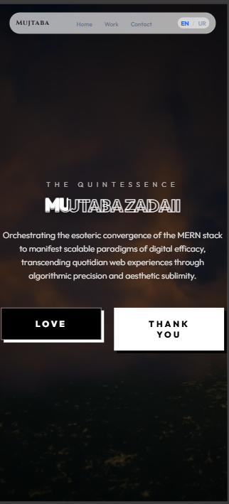 Mobile App Portfolio Showcase by Mujtaba Zadaii, Creative Developer